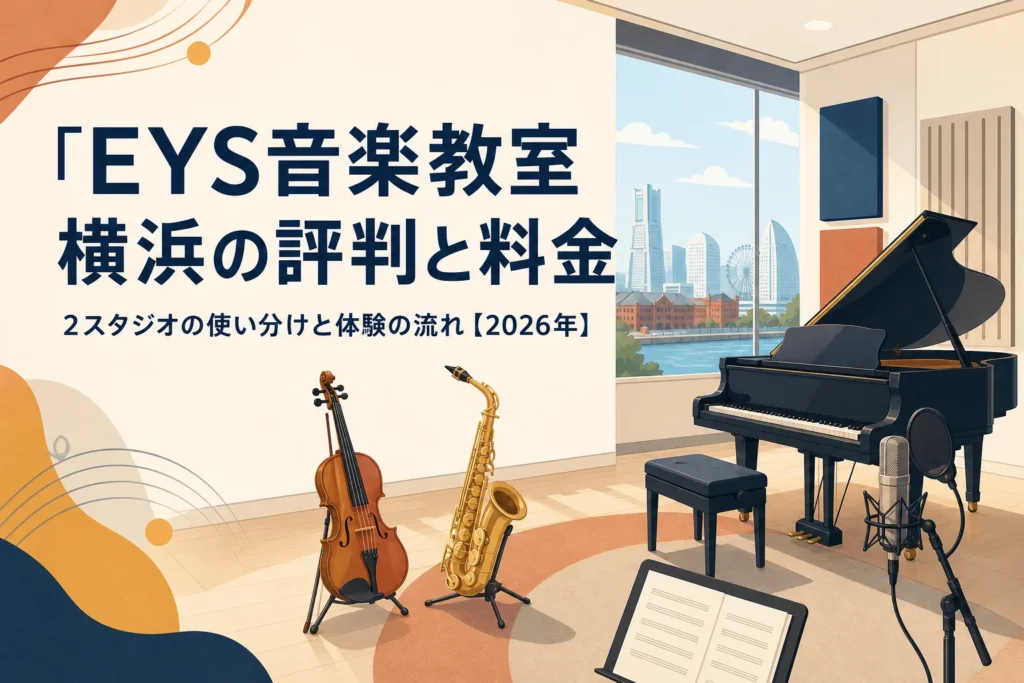 EYS音楽教室 横浜エリアの評判と料金を解説する記事のアイキャッチ