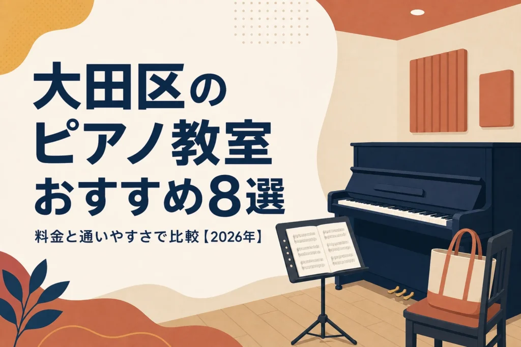 大田区のピアノ教室おすすめ8選を料金と通いやすさで比較する記事のアイキャッチ