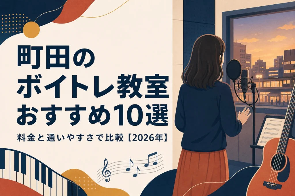 町田のボイトレ教室おすすめ10選を料金と通いやすさで比較する記事のアイキャッチ